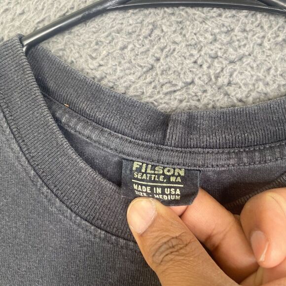 2019 Limited Edition CC Filson x Popeye Since 1897 Black T Shirt Mens M VTG - Picture 5 of 8